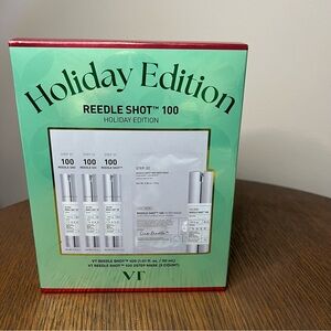 VT Reedle Shot 100 Holiday Edition Set-MicroNeedle Serum + 2 Step Masks K-Beauty